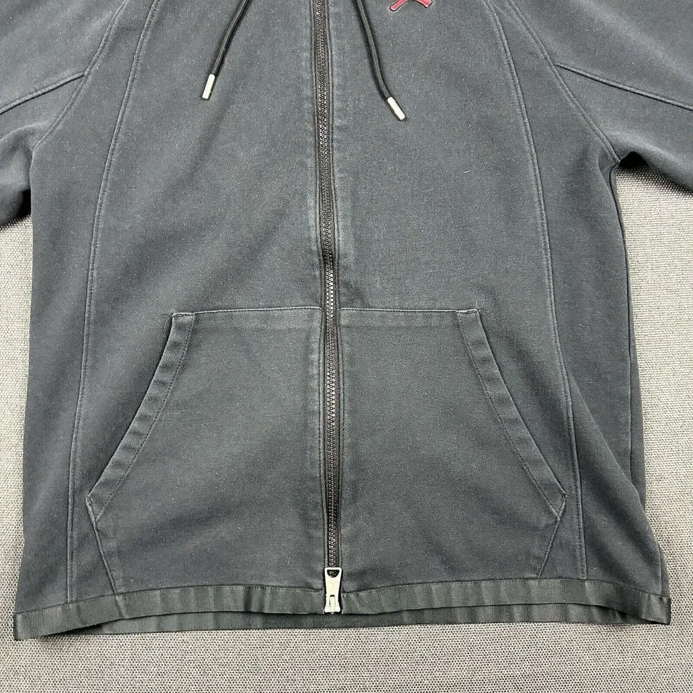 Jordan Essentials Jacket Mens Small Full Zip Warm Up Black‎ Hoodie DJ0886-010